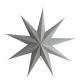 9 Point Papierstern Grau Ø 60cm